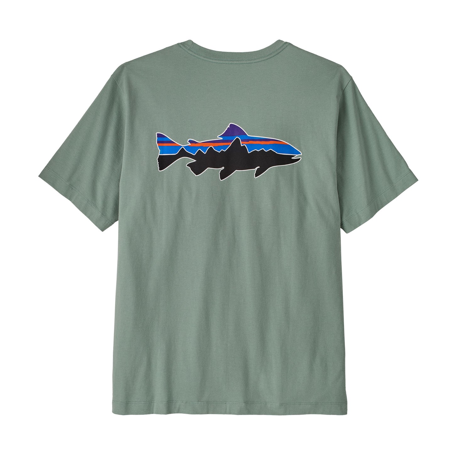 Patagonia Fitz Roy Trout M's T-Shirt Cover Green