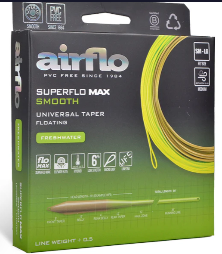 Airflo Superflo Max Smooth Universal Taper Lichen/Driftwood
