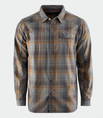 Grunden Dispatch Flannel Shirt Smoke Plaid