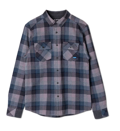 Kavu Buffaroni Flannel Shirt Midnight Drift