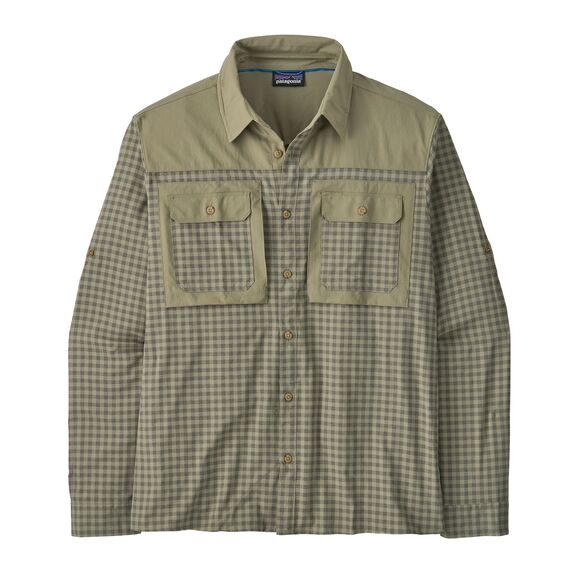 Patagonia M's Self Guided Sun Shirt North Fork River Rock Green