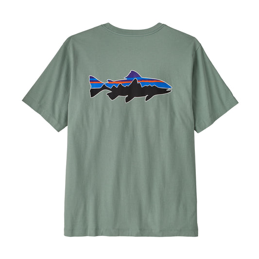 Patagonia Fitz Roy Trout M's T-Shirt Cover Green